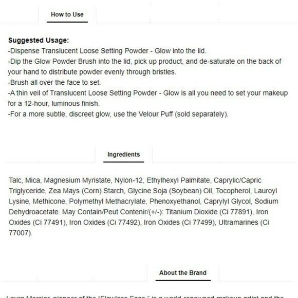 LAURA MERCIER Glow Translucent Powder, Brush &Puff - Picture 8 of 9